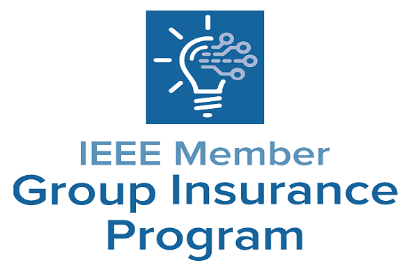 A light bulb with lines indicating connections coming out of it, over the words IEEE Member Group Insurance Program.